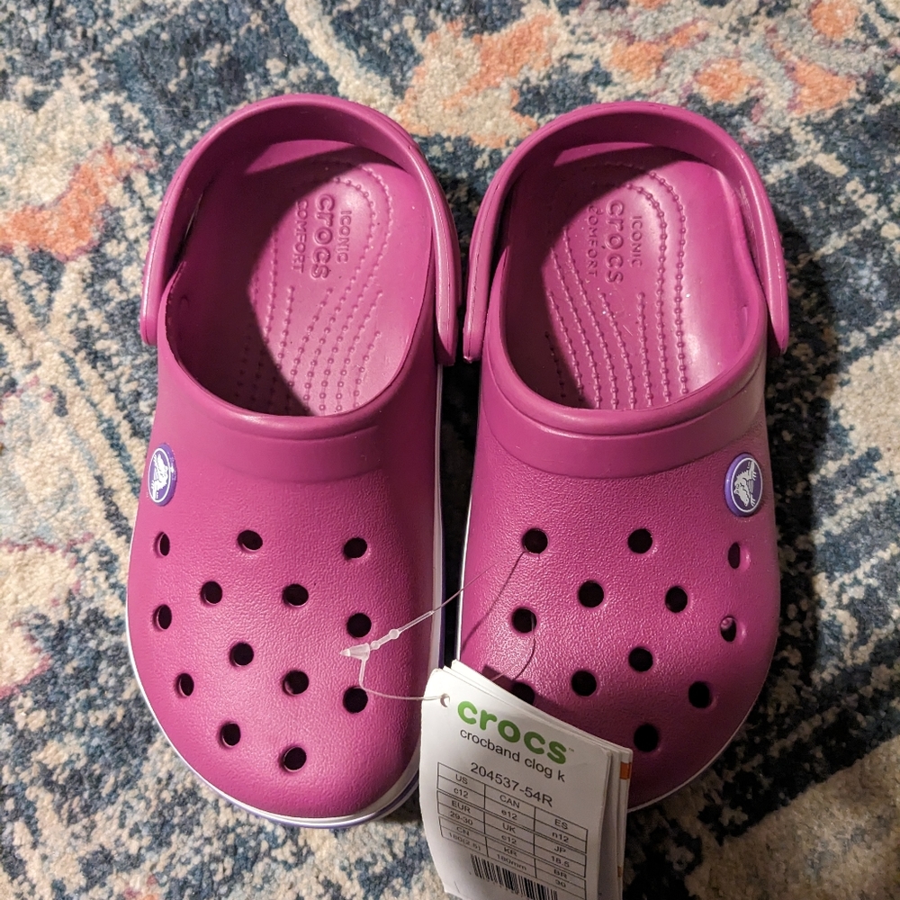 NWT Purple Crocs